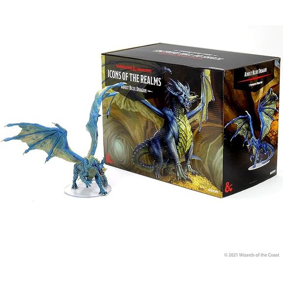 Dungeons & Dragons: Icons of the Realms: Adult Blue Dragon Premium Figure | Galactic Toys & Collectibles