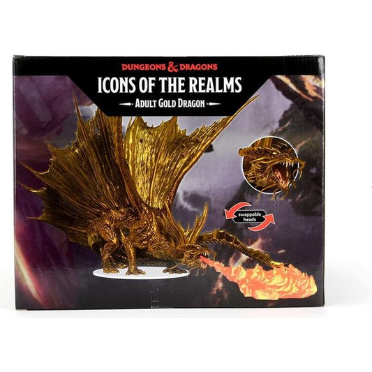 D&D Icons of The Realms: Adult Gold Dragon Premium Figure | Galactic Toys & Collectibles