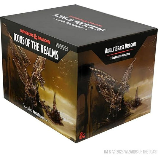 D&D Icons of The Realms: Adult Brass Dragon Premium Figure | Galactic Toys & Collectibles