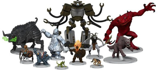 From the farthest reaches of the multiverse comes a fresh bestiary packed with fantastical creatures and mystical foes! D&D Icons of the Realms: Monster Menagerie Revisited offers unmatched potential for adding variety and excitement to your tabletop encounters. Collectors will have a premier opportunity to obtain such notable adversaries as the Red Slaad, White Abishai, and Septon Modron. 
Additionally, dungeon masters will be able to accumulate packs of Jackals, factions of demonic entities, and so much m