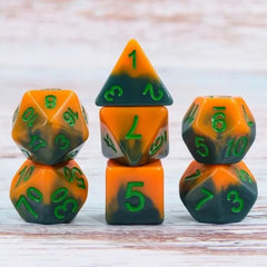 The perfect companion for your gaming needs! These HD acrylic dice are exactly what you've been searching for that upcoming game night with the group. This set includes one of each: d20, d12, d10, d10 (percentile), d8, d6, and a d4 (7 dice in total)