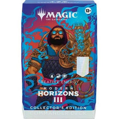 With this special Collector's Edition, every card has a brand-new foil treatment, and every deck contains two Borderless Profile cards. Get your players to elevate their Commander games to the ultimate tier and make every victory shine.
Contents:
• 1 ready-to-play deck of 100 Magic cards (2 Borderless Profile cards, 98 foil cards)
• 2-card Collector Booster Sample Pack?
• 1 foil-etched Display Commander
• 15 new-to-Magic cards
• 10 double-sided tokens
• 1 deck box (can hold 100 sleeved cards)
• 1 Life Wheel