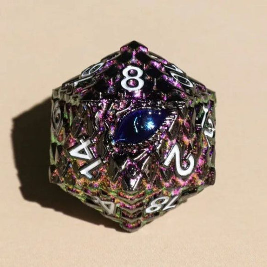 Galactic Dice Premium Dice Sets - Purple Queen Dragon Set of 7 Dice with Tin | Galactic Toys & Collectibles