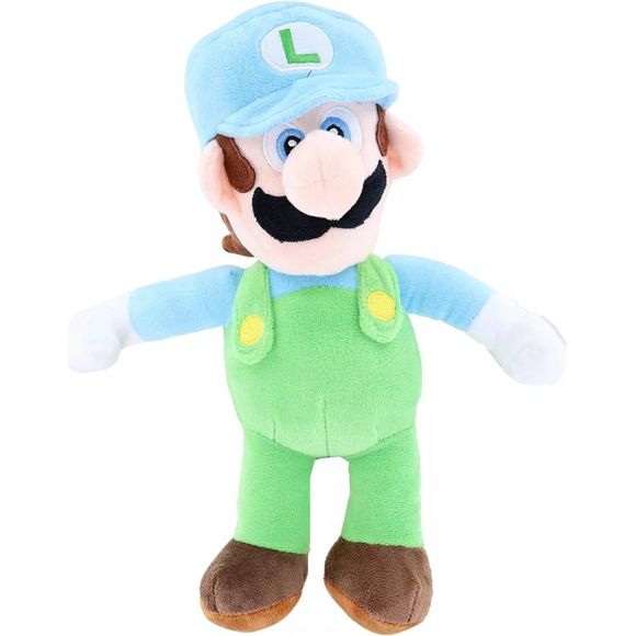Introducing the Super Mario Ice Luigi 12 Inch Stuffed Plush Toy Figure - the perfect addition to any Super Mario fan's collection!