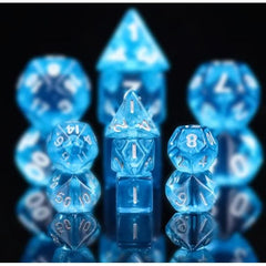 A 7 pcs Polyhedral MINI dice set used for Dungeons and Dragons, MTG , RPG Games etc. The dice included are 1- D4,1- D6,1- D8,1- D10,1- D00,1- D12, and 1- D20