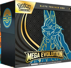 Step into battle with the power of Mega Lucario! This exclusive Elite Trainer Box includes 9 Pokémon TCG: Mega Evolution booster packs, a stunning full-art promo card featuring Riolu, Mega Lucario–themed card sleeves, dice, condition markers, and a sturdy collector’s box to keep your gear organized. This is the Mega Lucario version (not Mega Gardevoir), perfect for players and collectors seeking Steel-type strength.