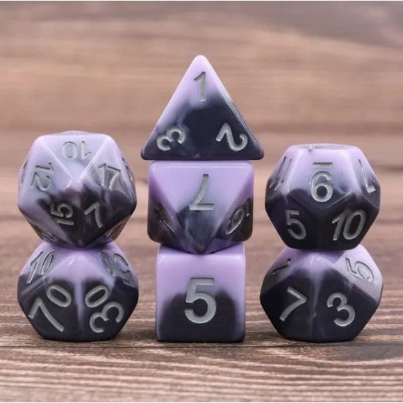 The perfect companion for your gaming needs! These HD acrylic dice are exactly what you've been searching for that upcoming game night with the group. This set includes one of each: d20, d12, d10, d10 (percentile), d8, d6, and a d4 (7 dice in total)