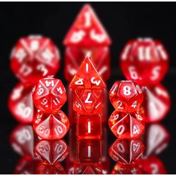 A 7 pcs Polyhedral MINI dice set used for Dungeons and Dragons, MTG , RPG Games etc. The dice included are 1- D4,1- D6,1- D8,1- D10,1- D00,1- D12, and 1- D20