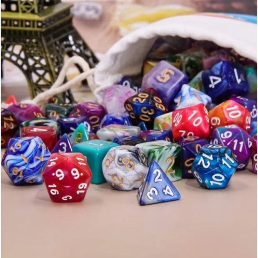 Galactic Dice HD Dice Sets - K-Star Mystery Bag Blend Color Dice 10 Pack