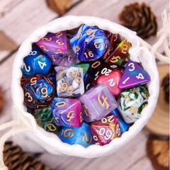 Galactic Dice HD Dice Sets - K-Star Mystery Bag Blend Color Dice 10 Pack