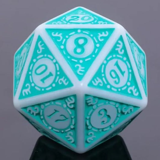 Galactic Dice Acrylic HD Dice Sets - The Magic (Teal) Set of 7 Dice