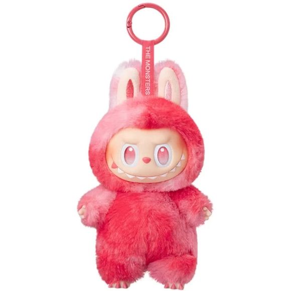 POP MART Labubu V3 Big Into Energy The Monsters Series Love Plush. Authentic product, the packaging has been opened to verify contents - and will ship with the original box, and all included materials.  Authenticity QR code has NOT been redeemed yet, and buyer will be able to redeem to verify authenticity.  Finish your collection of Labubu's today!