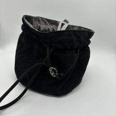 Large Draw String Dice Bag - Black