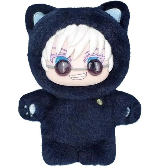 Contains 1 Gojo JJK Cat Ear Plush Keychain. Authentic product, the packaging has been opened to verify contents - and will ship with the original box, and all included materials.

Realistic Cute Design: Meticulously crafted plushies showcase intricate detail, capturing the charm of cartoon characters with lifelike appeal for a delightful addition to any collection

Skin-Friendly Plush Fabric: Crafted with ultra-soft plush material, this cartoon character plushie ensures a comfortable touch experience while