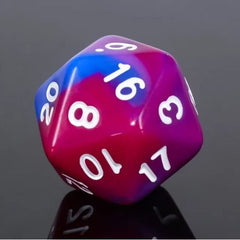 Galactic Dice Premium Dice Sets - Fantasy Imagination (Pink, Purple, Blue & White) Acrylic Set of 7 Dice | Galactic Toys & Collectibles