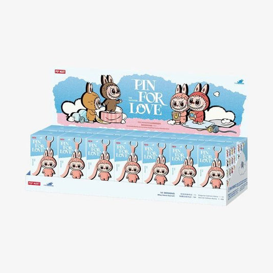 POP MART  Labubu V4 The Monsters Pin For Love Plush Pendant Blind Box (N-Z- 1 Full Case). This is for 14 blind boxes in a sealed case! Authenticity QR code has NOT been redeemed yet, and buyer will be able to redeem to verify authenticity.  Finish your collection of Labubu's today!
