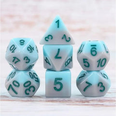 The perfect companion for your gaming needs! These HD acrylic dice are exactly what you've been searching for that upcoming game night with the group. This set includes one of each: d20, d12, d10, d10 (percentile), d8, d6, and a d4 (7 dice in total)