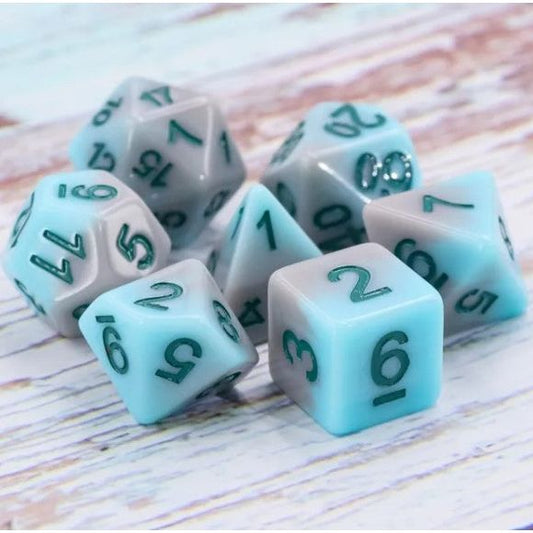 Galactic Dice Premium Dice Sets - Beach Acrylic Set of 7 Dice