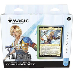 The entire FINAL FANTASY saga is here! Your players will step into the worlds of the beloved FINAL FANTASY RPG series' sixteen mainline games with a Commander deck mainly featuring cards from FINAL FANTASY VI, FINAL FANTASY VII, FINAL FANTASY X, and FINAL FANTASY XIV. They'll cast powerful spells, call upon classic summons, and even visit their favorite locations on the back of a Chocobo. Countless elements from the games are here for players to weave together their own stories.
In Commander, four players c