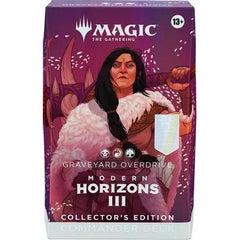 With this special Collector's Edition, every card has a brand-new foil treatment, and every deck contains two Borderless Profile cards. Get your players to elevate their Commander games to the ultimate tier and make every victory shine.
Contents:
• 1 ready-to-play deck of 100 Magic cards (2 Borderless Profile cards, 98 foil cards)
• 2-card Collector Booster Sample Pack?
• 1 foil-etched Display Commander
• 15 new-to-Magic cards
• 10 double-sided tokens
• 1 deck box (can hold 100 sleeved cards)
• 1 Life Wheel