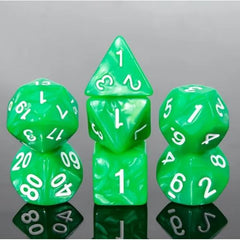 The perfect companion for your gaming needs! These HD acrylic dice are exactly what you've been searching for that upcoming game night with the group. This set includes one of each: d20, d12, d10, d10 (percentile), d8, d6, and a d4 (7 dice in total) in a