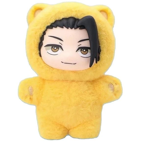 Contains 1 Geto JJK Cat Ear Plush Keychain. Authentic product, the packaging has been opened to verify contents - and will ship with the original box, and all included materials.

Realistic Cute Design: Meticulously crafted plushies showcase intricate detail, capturing the charm of cartoon characters with lifelike appeal for a delightful addition to any collection

Skin-Friendly Plush Fabric: Crafted with ultra-soft plush material, this cartoon character plushie ensures a comfortable touch experience while