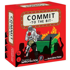 Commit to the Bit is a fast-paced game designed to engage your creative spark. Random cards set the scene and even more random cards will disrupt it! Stay in character and elicit strong reactions, in this exciting game of improvisation and imagination.

This is a game for creative people who like to talk and laugh. If you enjoy improv, comedy, laughing or joy, this game is for you. If you don't enjoy any of those things please talk to your therapist about it. Playing this game will make you feel like a popu