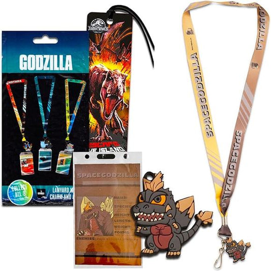 Bring some kaiju power to your bag or keys with these Godzilla lanyards! The selection includes lots of Kaiju from Godzilla, with Mothra, Rodan, King Ghidora and more. Which one will you get? It's a surprise!
