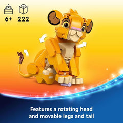 LEGO 43243 Disney Der König der Löwen Simba Bauset