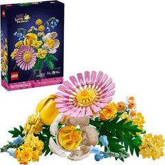 Let kids’ creativity bloom with the LEGO® Botanicals Petite Sunny Bouquet (10347) building set for girls and boys aged 9 and up. Blooming with mood-boosting pastel shades and authentic details, the bouquet becomes a piece of flower decor that can be treasured forever. Budding florists of all ages will have lots of fun building the bouquet, which is filled with a variety of LEGO spring flowers, including Billy buttons, bluebells, Cleopatra ferns, yellow yarrow, a pink gerbera, a peony and a tulip, before usi