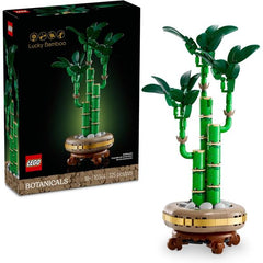 Nurture your creativity with the LEGO Botanicals Lucky Bamboo (10344) flower set for adults. Blooming with details, the DIY building set gives nature-lovers the chance to build an artificial indoor plant that symbolizes tranquility and good fortune. Capturing the serenity of nature, the authentically detailed decorative plant includes 3 green bamboo stems and pebbles, a plant pot and a wood-effect plinth. Once complete, this adult building set becomes a gorgeous piece of home or office decor that can be che