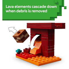 LEGO 21266 Minecraft The Nether Lava Battle Building Set