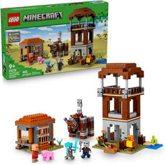 Take cover—raid incoming! The LEGO Minecraft The Pillager Outpost and Ravager (21278) building set captures one of the game's most intense challenges for kids ages 9 and up. Minecraft players across the world know what it means to hear the raid horn blast—now they can recreate those epic gaming moments with LEGO bricks! Kids can construct a three-story watchtower complete with pillager banners and a chest full of loot, then build a fearsome ravager featuring lever-operated snapping jaws and head-butting act