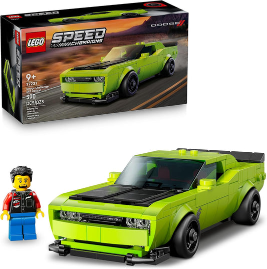 <p>Experience the raw power and bold styling of American muscle with the <strong>LEGO Speed Champions Dodge Challenger SRT Hellcat Sports Car (77237)</strong> building set! Designed for boys and girls ages 9 and up, this detailed LEGO replica captures the aggressive appearance and high-performance spirit of the legendary Dodge Challenger SRT Hellcat.</p>

<p>As the <strong>first modern Dodge vehicle featured in the LEGO Speed Champions collection</strong>, this collectible building set recreates the unmista