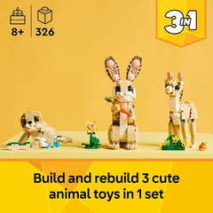 LEGO Creator 31162 3 in 1 Cute Bunny Building Kit