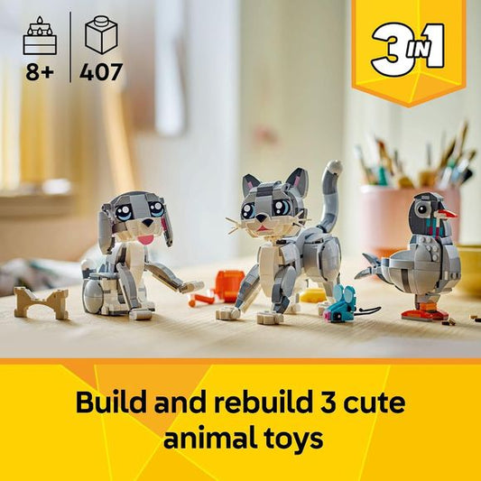 LEGO Creator 3 in 1 31163 Playful Cat Building Kit
