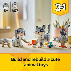 LEGO Creator 3 in 1 31163 Playful Cat Building Kit