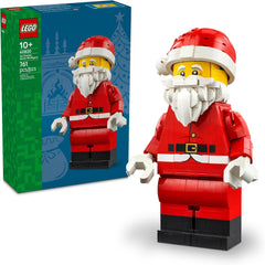 Ho, ho, ho! This fun Christmas toy adds a jolly touch to indoor Christmas decorations and with a LEGO® Santa Claus figure to build. The LEGO Up-Scaled Santa Minifigure set (40820) is a fun way for kids aged 10 and up and adult Christmas lovers to embrace the holiday spirit. It features a LEGO minifigure-style Santa in an up-scaled size to create an eye-catching piece of decor. Just like a traditional minifigure, this model has moving arms and can be posed to sit or stand. Enjoy building the Santa decoration