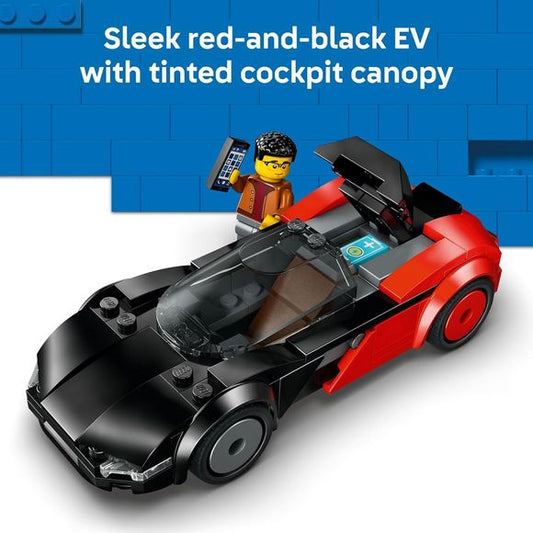 Set de construcción de supercoche eléctrico LEGO City 60486