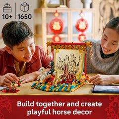 LEGO 80119 Lunar New Year Galloping Horses Canvas Year of the Horse Building Kit
