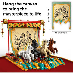 LEGO 80119 Lunar New Year Galloping Horses Canvas Year of the Horse Building Kit