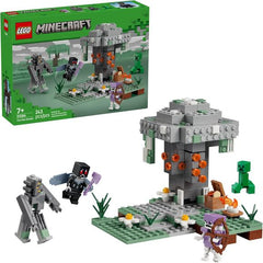 Gamers can enter one of the Minecraft game's weird and wonderful biomes with The LEGO Minecraft The Pale Garden (21586) building toy for boys and girls ages 7 years old and up. This LEGO Minecraft playset features the game's pale oak tree covered in moss and eye blossom flowers, which contains precious resin and the all-important creaking heart. Kids can retrieve the creaking heart by either removing the bark or pushing the pin on the back of the tree to eject it. A brick-built creaking takes on the heroic,