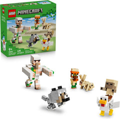 Minecraft® players can enjoy hands-on pretend play with Chicken Jockey Desert Attack (21592), a LEGO® building toy for boys and girls 9 years old and up. The set includes 6 well-known, posable Minecraft characters: a baby husk, chicken, rabbit, baby villager, baby wolf and an iron golem. Kids can recreate Minecraft action by putting the baby husk on the chicken to make a chicken jockey, adding a collar to tame the wild baby wolf, and launching an arm-swinging golem attack by pressing the model’s head. This