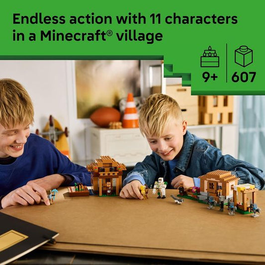 LEGO Minecraft 21596 Evoker Village Attack Building Set