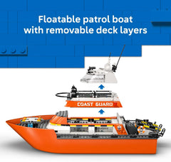 LEGO City 60504 Coast Guard Rescue Boat Building Set