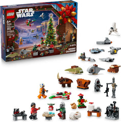 The LEGO® Star Wars™ Advent Calendar 2026 (75456) sparks daily creative fun for kids during the countdown to Christmas. Packed with collectible Star Wars: The Mandalorian™ themed mini building toys, this Advent calendar makes an exciting early Christmas gift for boys, girls and any fan ages 6 years old and up. Discover iconic characters as they’ve never been seen before: The Mandalorian and Moff Gideon LEGO minifigures, plus Grogu and Pit Droid LEGO figures all in holiday outfits. Mando and Grogu have compl