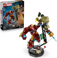Bring Marvel Studios’ Avengers: Age of Ultron action to life with the LEGO® ǀ Marvel Epic Battle: Hulkbuster vs. The Hulk (76343) building set for boys and girls ages 9 and up. Featuring Iron Man and Hulk minifigures, plus the iconic Hulkbuster armor, this stunning building set offers kids endless opportunities for imaginative role play and creative display. Iron Man battles Hulk, with the help of his Hulkbuster armor, amid a street scene filled with debris, collapsing steel structures and a traffic light,