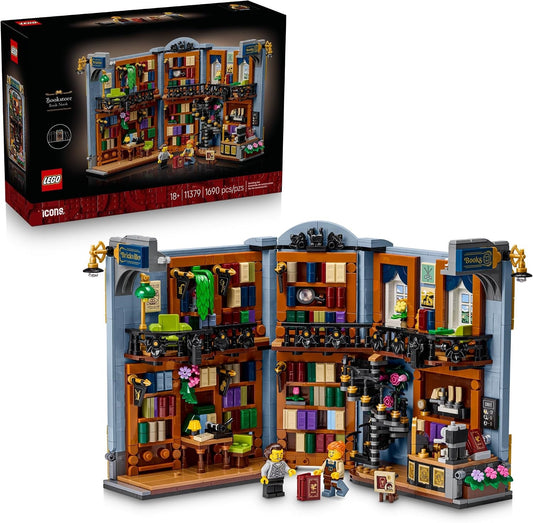 <p>Escape into a world of books and creativity with the <strong>LEGO Icons Bookstore: Book Nook (11379)</strong> building set for adults! This beautifully detailed bookshelf decoration brings the charm of a cozy bookstore to life, offering a rewarding building experience and a unique display piece for book lovers, writers, and LEGO enthusiasts.</p>

<p>Designed to fit between your favorite novels, this enchanting <strong>LEGO book nook</strong> creates a miniature window into a charming literary world. When