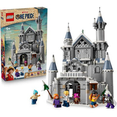 Recreate action from the ONE PIECE Netflix show with the Battle at Drum Castle (75645) building set, a great gift for boys and girls ages 9 years old and up. Minifigures of Monkey D. Luffy, Nami, Sanji, Vivi, Tony Tony Chopper and Wapol let kids play out imaginative adventures in the snowy, multilevel castle. Open the walls to expand the fortress and explore the first floor with its large fireplace, second floor with Chopper’s laboratory and bed for Nami, and a throne room on the third floor. Accessories to