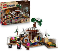 Enter Dr. Hiriluk’s Hideout (75641), a LEGO® ONE PIECE building set featuring minifigures of Tony Tony Chopper, Dr. Hiriluk and Dr. Kureha. This anime toy inspired by the Netflix live action show makes a great gift for 9+ year old boys, girls and ONE PIECE fans. Open the hinged mountain with its snowy rocks and movable trees to discover the detailed interior of Dr. Hiriluk’s hideout. Authentic details include Chopper’s antler hat, Dr. Hiriluk’s hat, furniture, a table full of equipment for experiments, medi